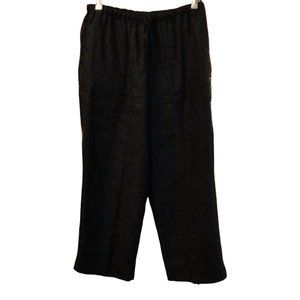 *100% Linen Marsh Landing Pants Size Medium Black